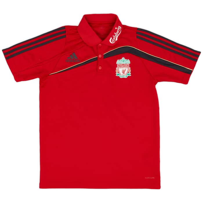 2009-10 Liverpool adidas Polo Shirt - 6/10 - (S)