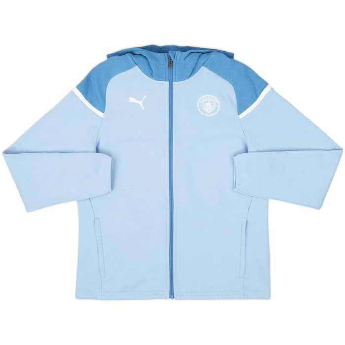 2023-24 Manchester City Women's Puma Casual Hooded Jacket - 9/10 - (M)