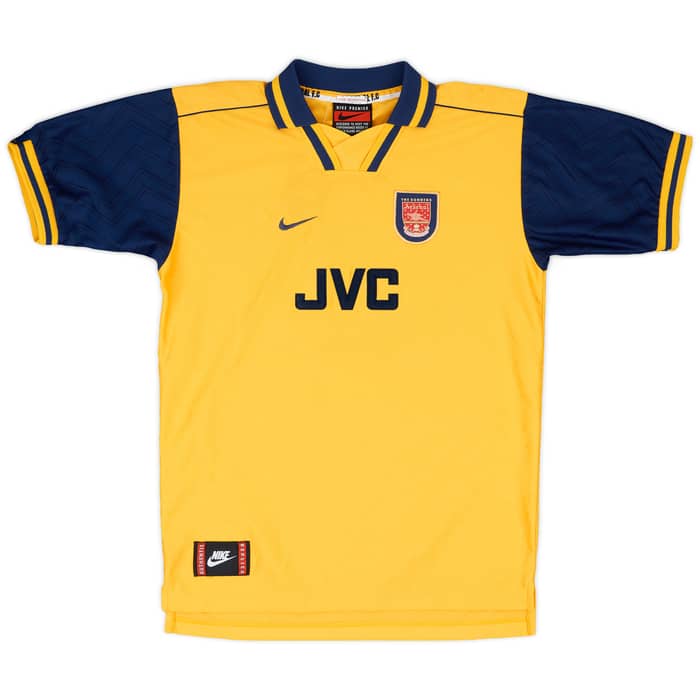 1996-97 Arsenal Away Shirt Vieira #4 - 7/10 - (XL.Boys)