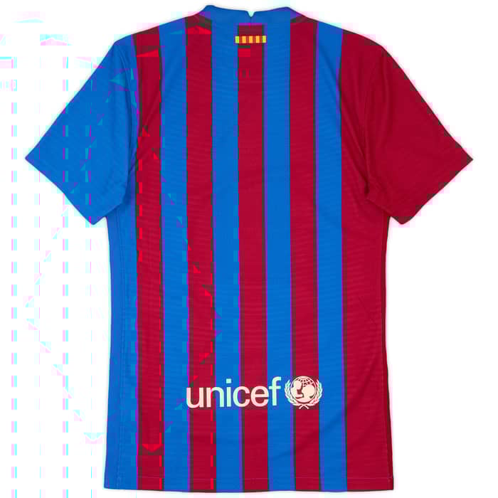 2021-22 Barcelona Authentic Home Shirt - 9/10 - (XS)