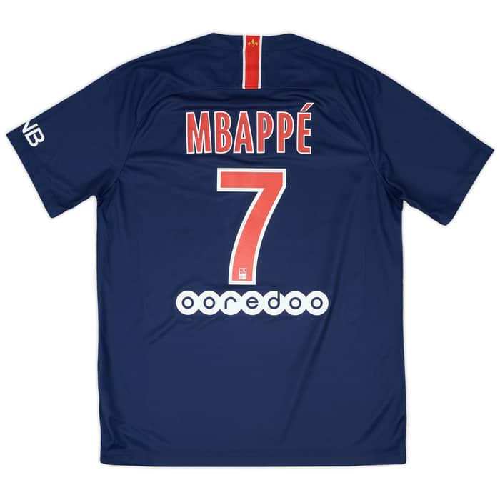 2018-19 Paris Saint-Germain Home Shirt Mbappe #7 - 8/10 - (L)