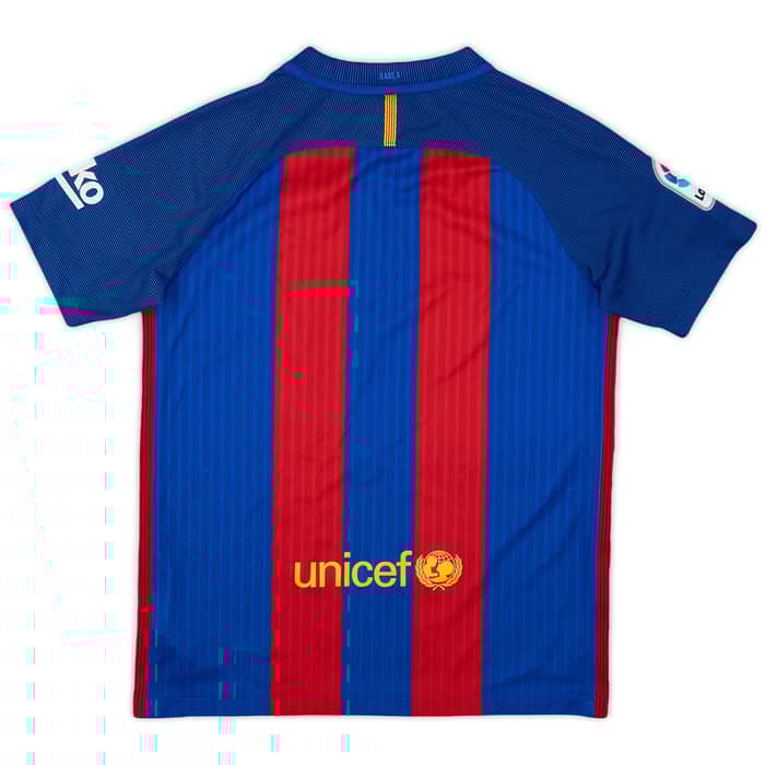 2016-17 Barcelona Home Shirt - 9/10 - (L.Boys)