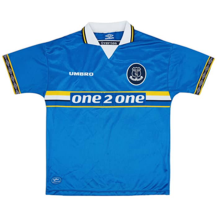 1997-99 Everton Home Shirt Ferguson #9 - 6/10 - (L)