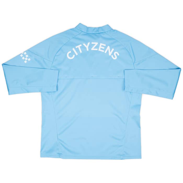 2023-24 Manchester City Player Issue 1/4 Zip Rain Top #17 (De Bruyne) - As New - (L)