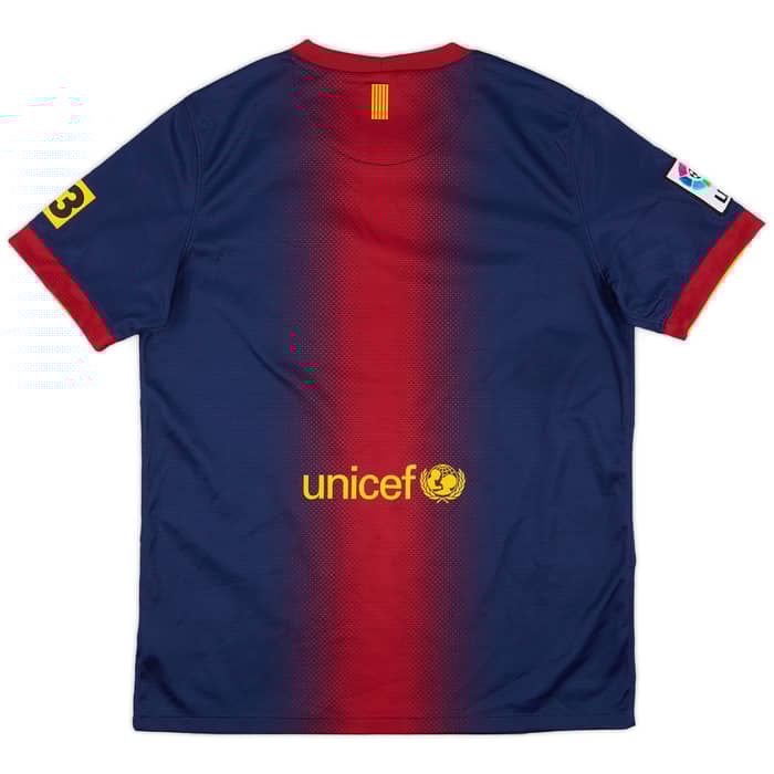 2012-13 Barcelona Home Shirt - 9/10 - (XL.Boys)