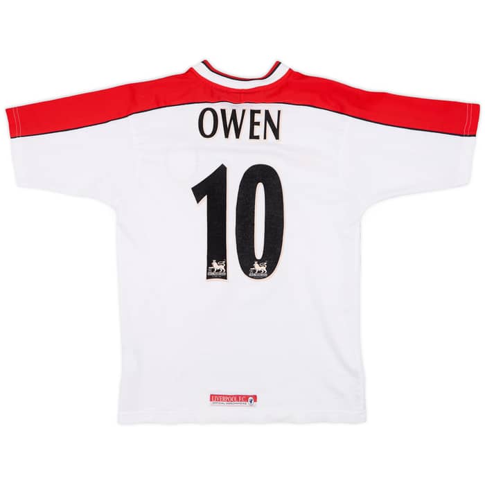 1998-99 Liverpool Away Shirt Owen #10 - 8/10 - (XL.Boys)
