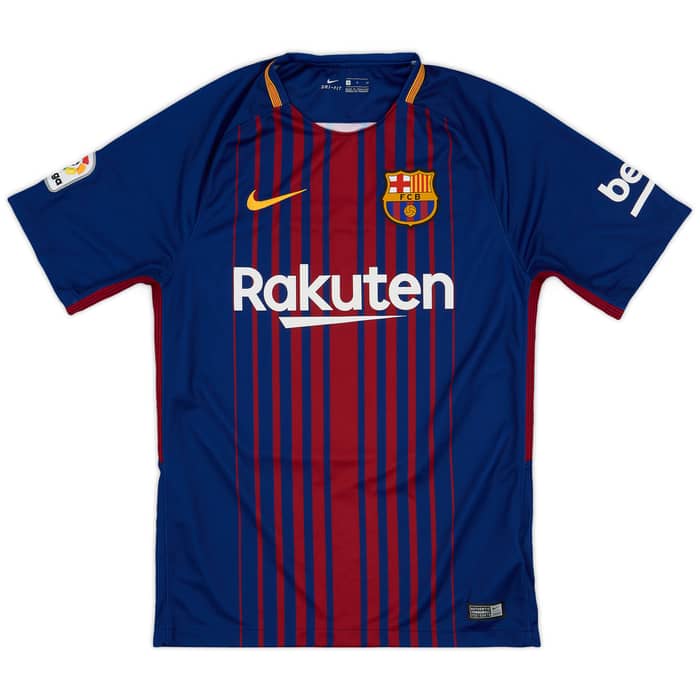 2017-18 Barcelona Home Shirt Messi #10 - 9/10 - (S)