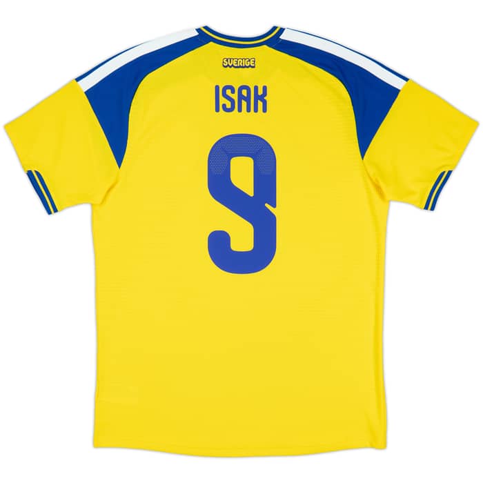 2026-27 Sweden Authentic Home Shirt Isak #9
