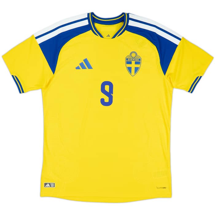 2026-27 Sweden Authentic Home Shirt Isak #9