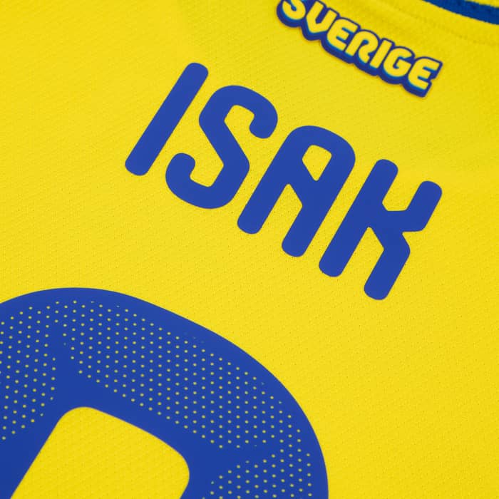 2026-27 Sweden Authentic Home Shirt Isak #9