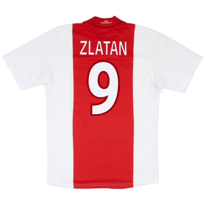 2001-02 Ajax Home Shirt Zlatan #9 - 8/10 - (M)