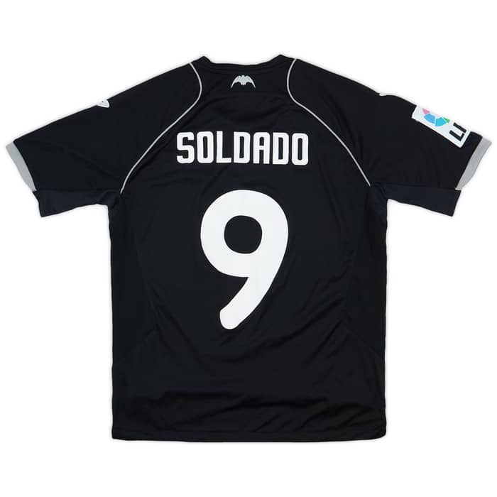2011-12 Valencia Away Shirt Soldado #9 - 6/10 - (S)