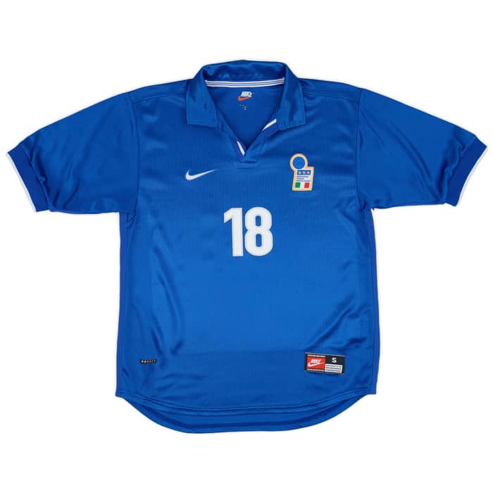 1997-98 Italy Home Shirt Baggio R. #18 - 7/10 - (S)