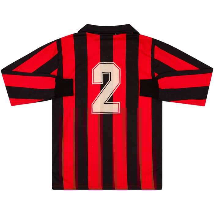 1987-88 AC Milan Match Issue Home L/S Shirt #2