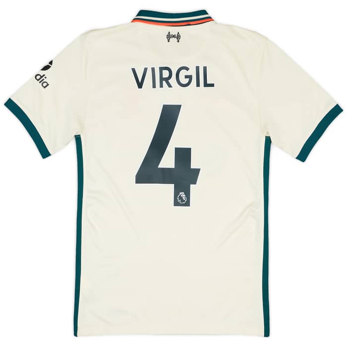 2021-22 Liverpool Away Shirt Virgil #4 - 6/10 - (XS)