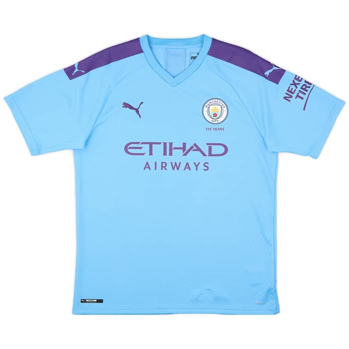 2019-20 Manchester City Home Shirt Kun Aguero #10 - 6/10 - (L)