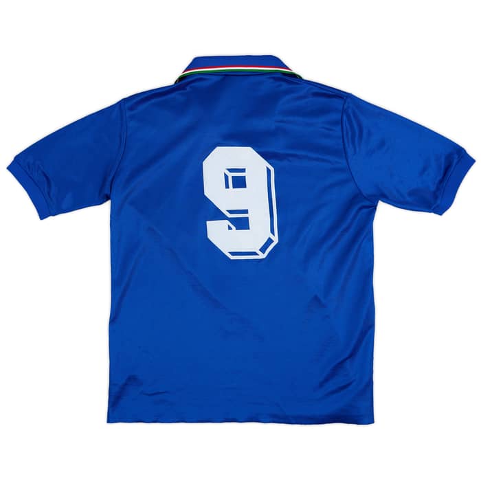 1986-88 Italy Home Shirt #9 - 9/10 - (M)
