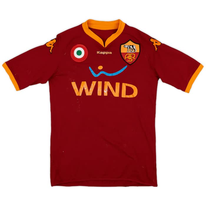2007-08 Roma Home Shirt Totti #10 - 4/10 - (S)