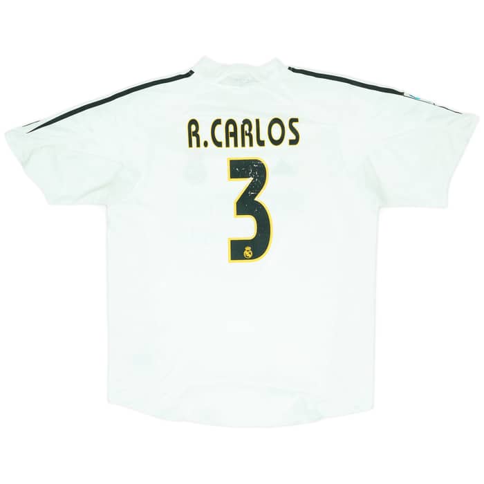 2004-05 Real Madrid Home Shirt R. Carlos #3 - 5/10 - (L)