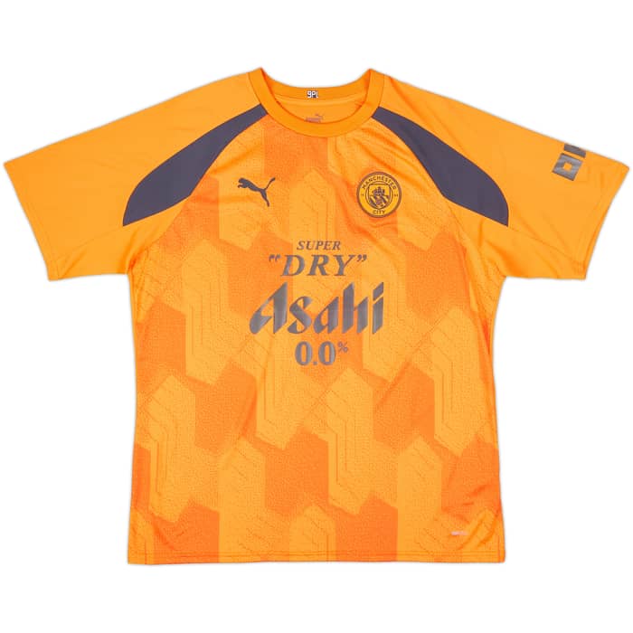 2023-24 Manchester City Player Issue Pre-Match Shirt #9 (Haaland) - As New - (XL)