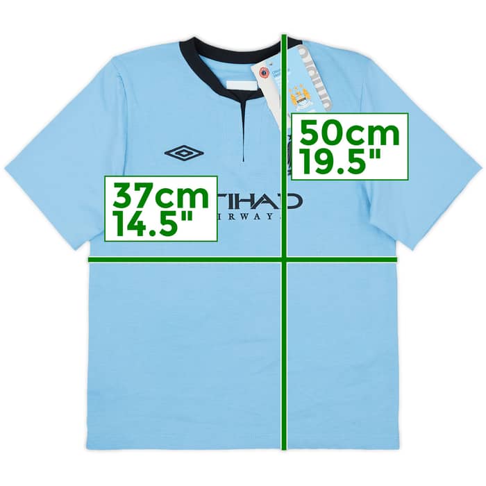 2012-13 Manchester City Home Full Kit Kompany #4 (S.Boys)