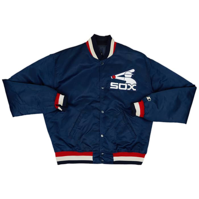 1980s Chicago White Sox Starter Satin Varsity Jacket - 7/10 - (L)