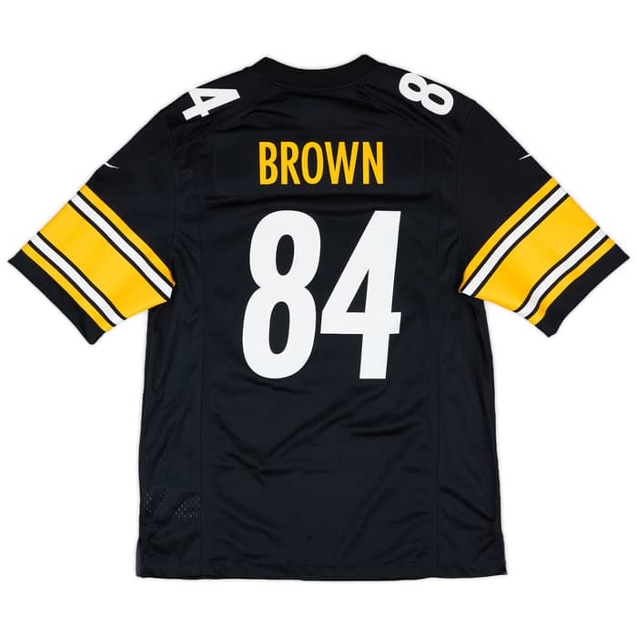 2012-18 Pittsburgh Steelers Brown #84 Nike Game Home Jersey - 8/10 - (M)