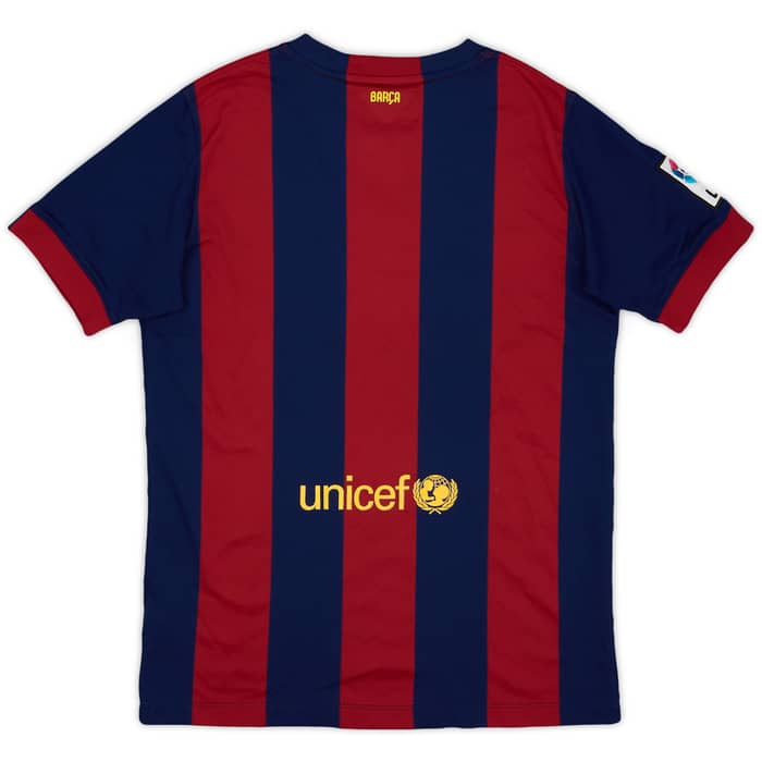 2014-15 Barcelona Home Shirt - 9/10 - (XL.Boys)