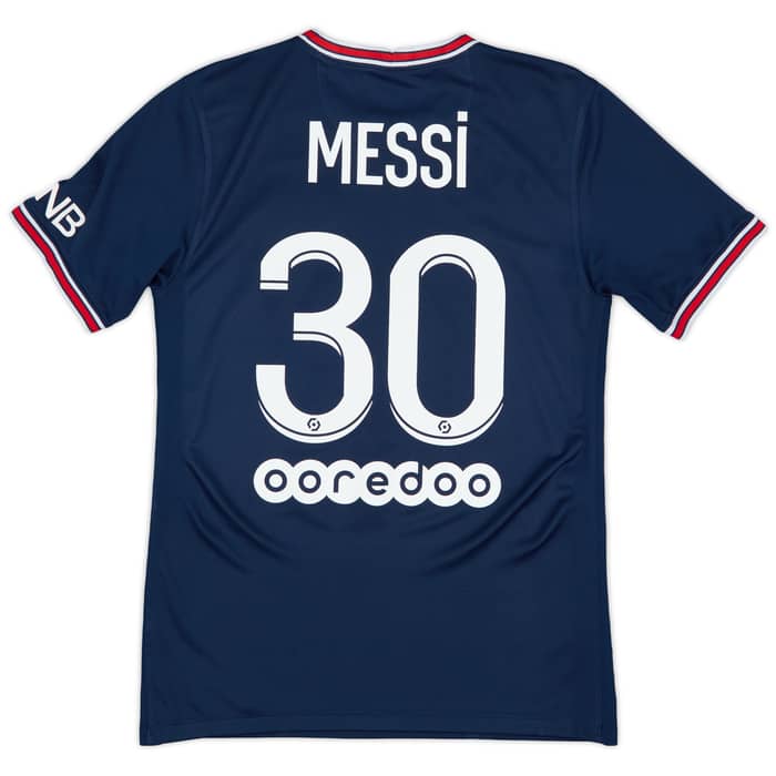 2021-22 Paris Saint-Germain Home Shirt Messi #30 - 8/10 - (S)