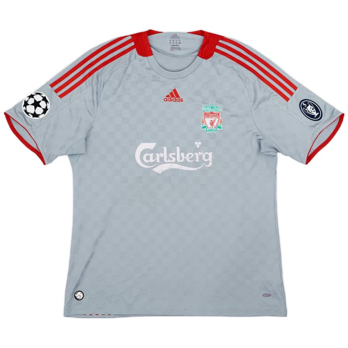 2008-09 Liverpool Away Shirt Gerrard #8 - 5/10 - (XL)
