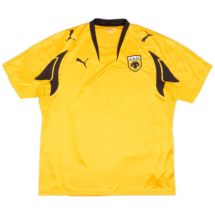 2007-08 AEK Athens Home Shirt Rivaldo #10 - 6/10 - (XXL)