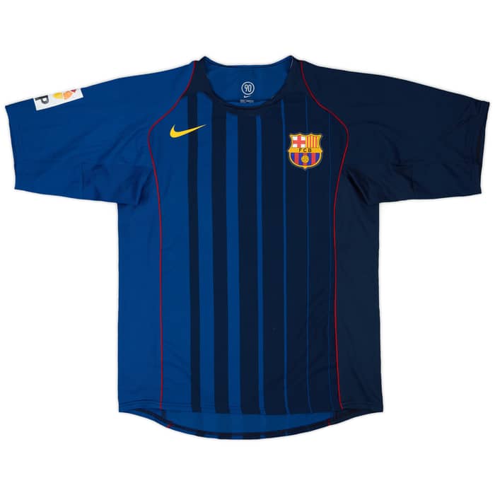 2004-05 Barcelona Match Issue Away Shirt O. Riera #29