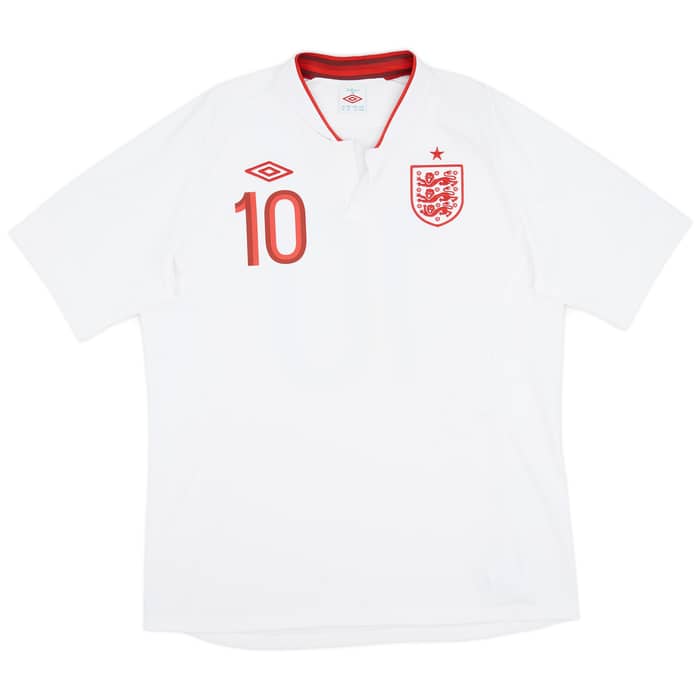 2012-13 England Home Shirt Rooney #10 - 7/10 - (XL)