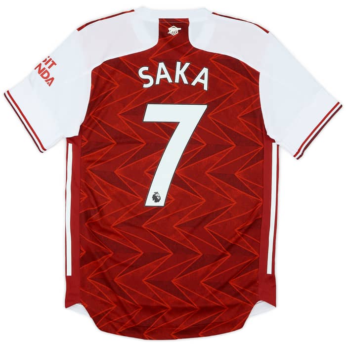 2020-21 Arsenal Authentic Home Shirt Saka #7 - 9/10 - (S)