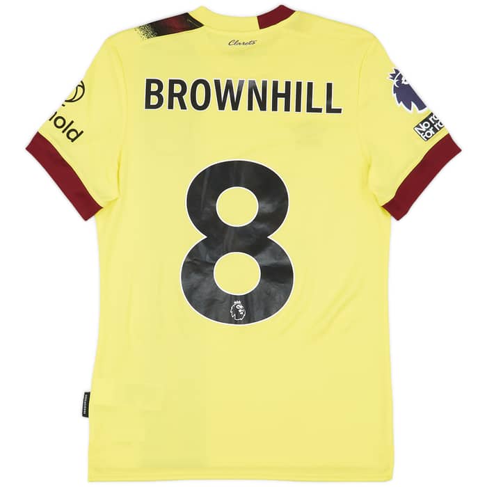 2023-24 Burnley Match Issue Away Shirt Brownhill #8