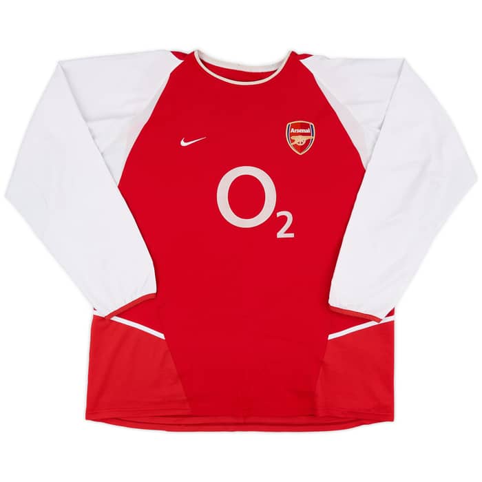 2002-04 Arsenal Home L/S Shirt Bergkamp #10 - 9/10 - (3XL)