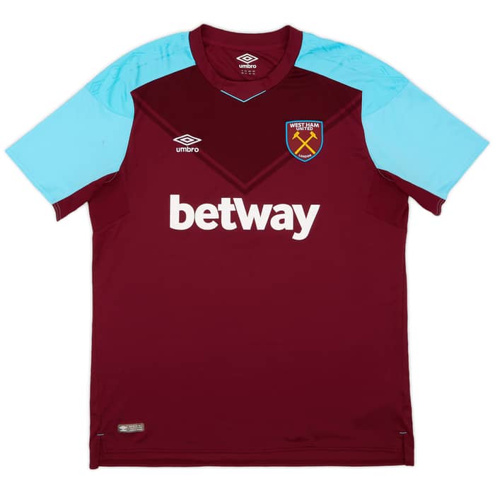2017-18 West Ham Home Shirt Rice #41 - 7/10 - (XXL)
