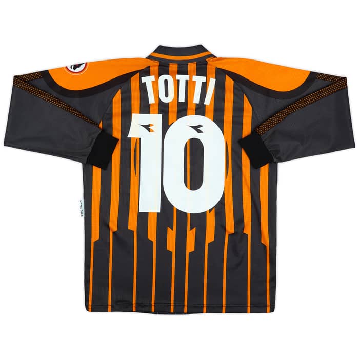 1997-98 Roma Third L/S Shirt Totti #10 - 6/10 - (M)