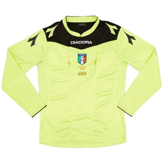 2014-15 Italy Diadora Referee L/S Shirt - 7/10 - (M)