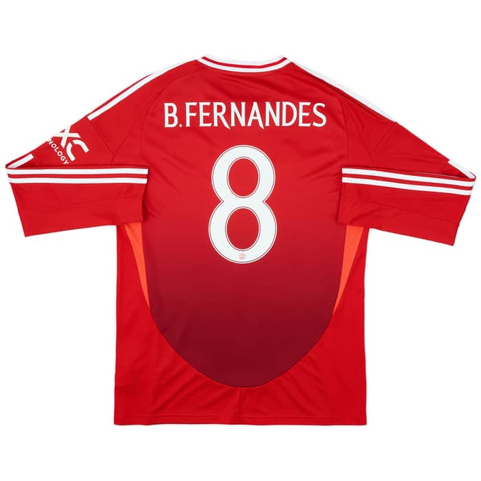 2024-25 Manchester United Home L/S Shirt B.Fernandes #8