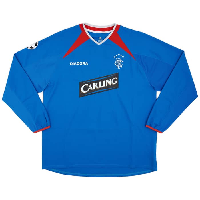 2003-05 Rangers Home L/S Shirt Khizanishvilli #15 - 8/10 - (XL)