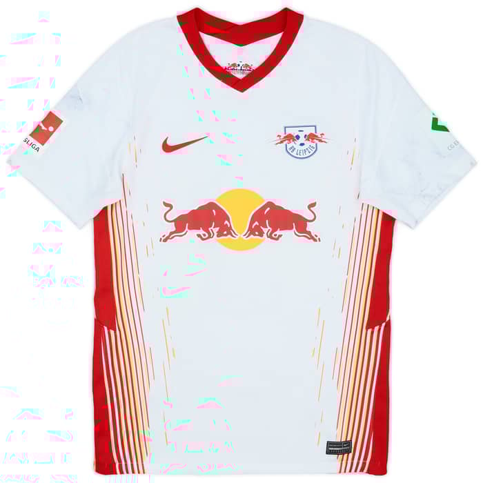 2020-21 RB Leipzig Home Shirt Angelino #3 - 6/10 - (S)