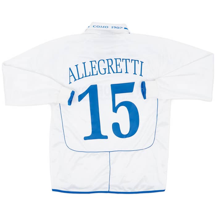 2002-03 Como Match Issue Away Shirt Allegretti #15