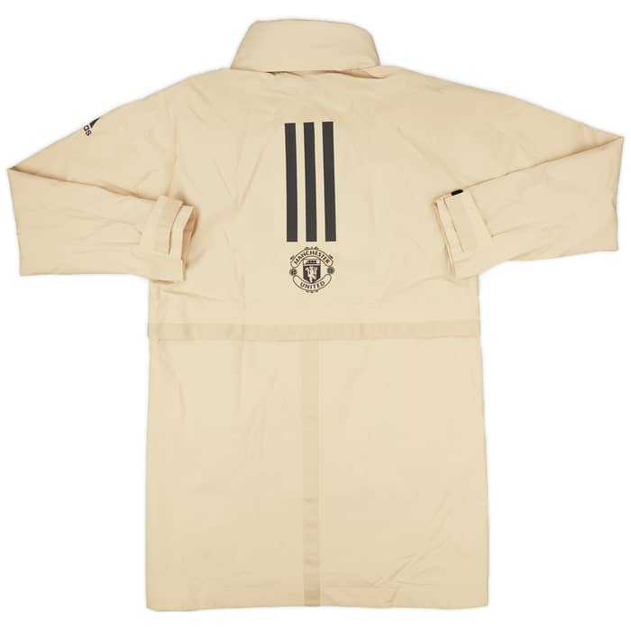 2019-20 Manchester United adidas Hooded Bench Coat (S)