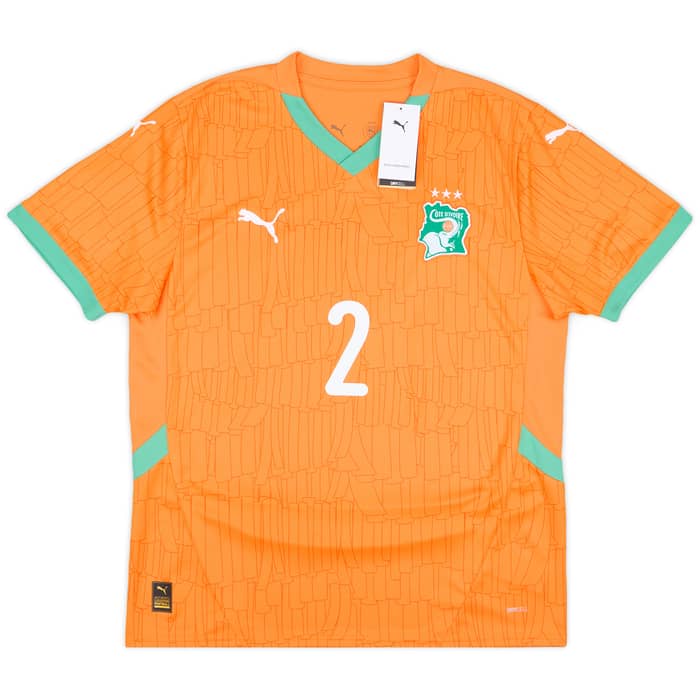 2024-25 Ivory Coast Home Shirt Diomande #2