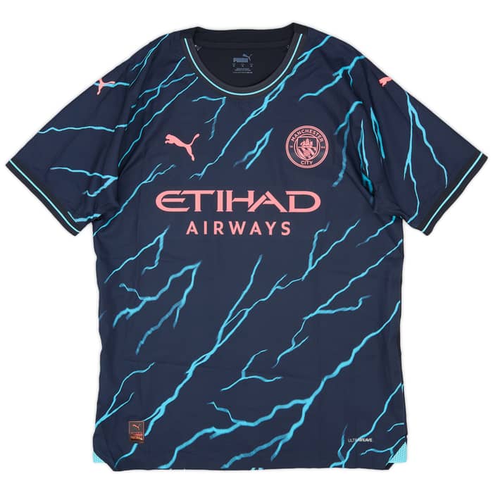2023-24 Manchester City Player Issue Third Shirt - 9/10 - (M)