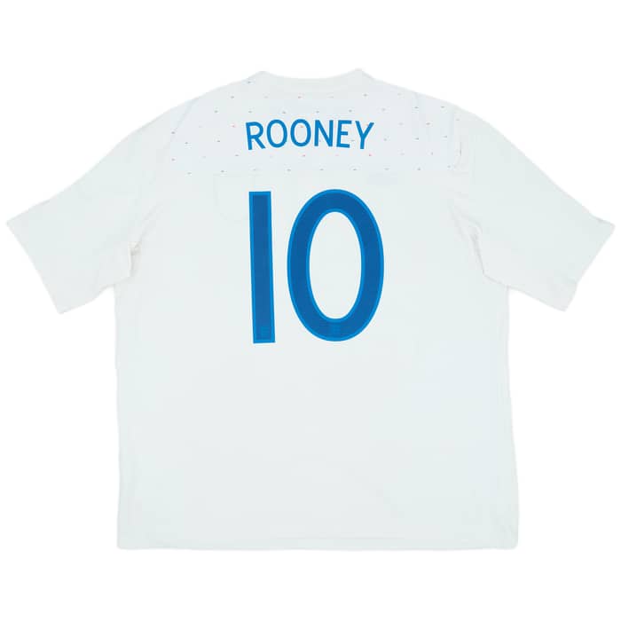 2010-11 England Home Shirt Rooney #10 - 8/10 - (XXL)
