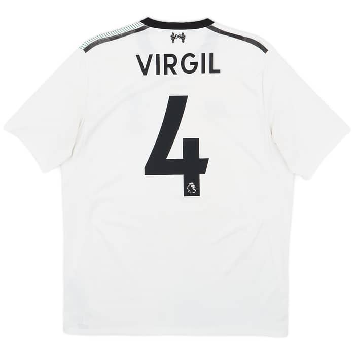 2017-18 Liverpool Away Shirt Virgil #4 - 7/10 - (M)