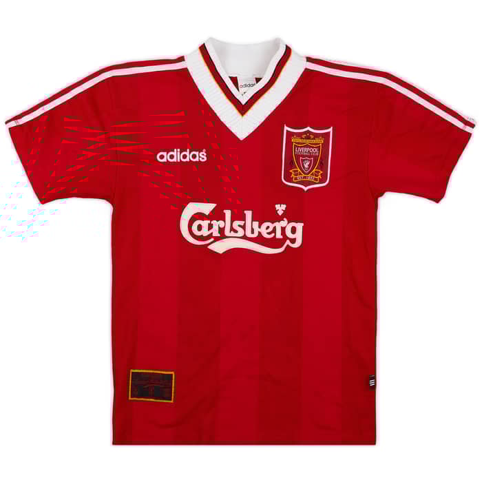 1995-96 Liverpool Home Shirt Rush #9 - 6/10 - (S)