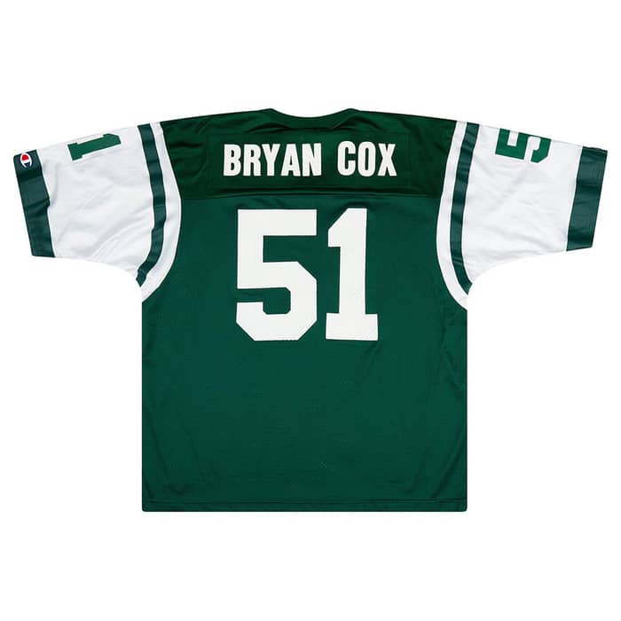 1998-00 New York Jets Bryan Cox #51 Champion Jersey (Away) XL